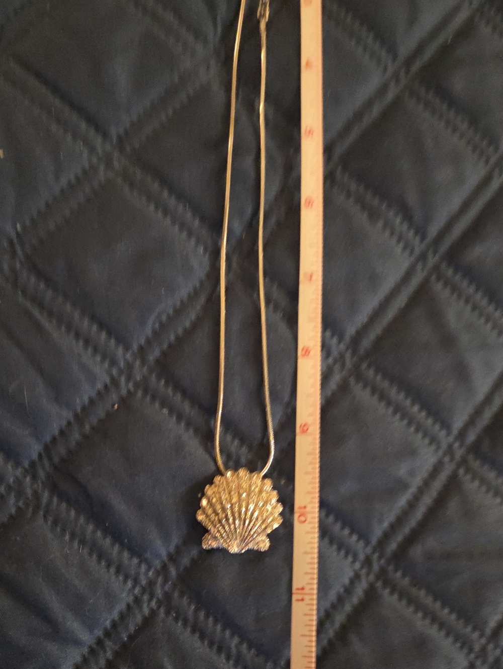 Silver Shell Pendant Necklace - Women's Jewelry - Picture 5 of 7
